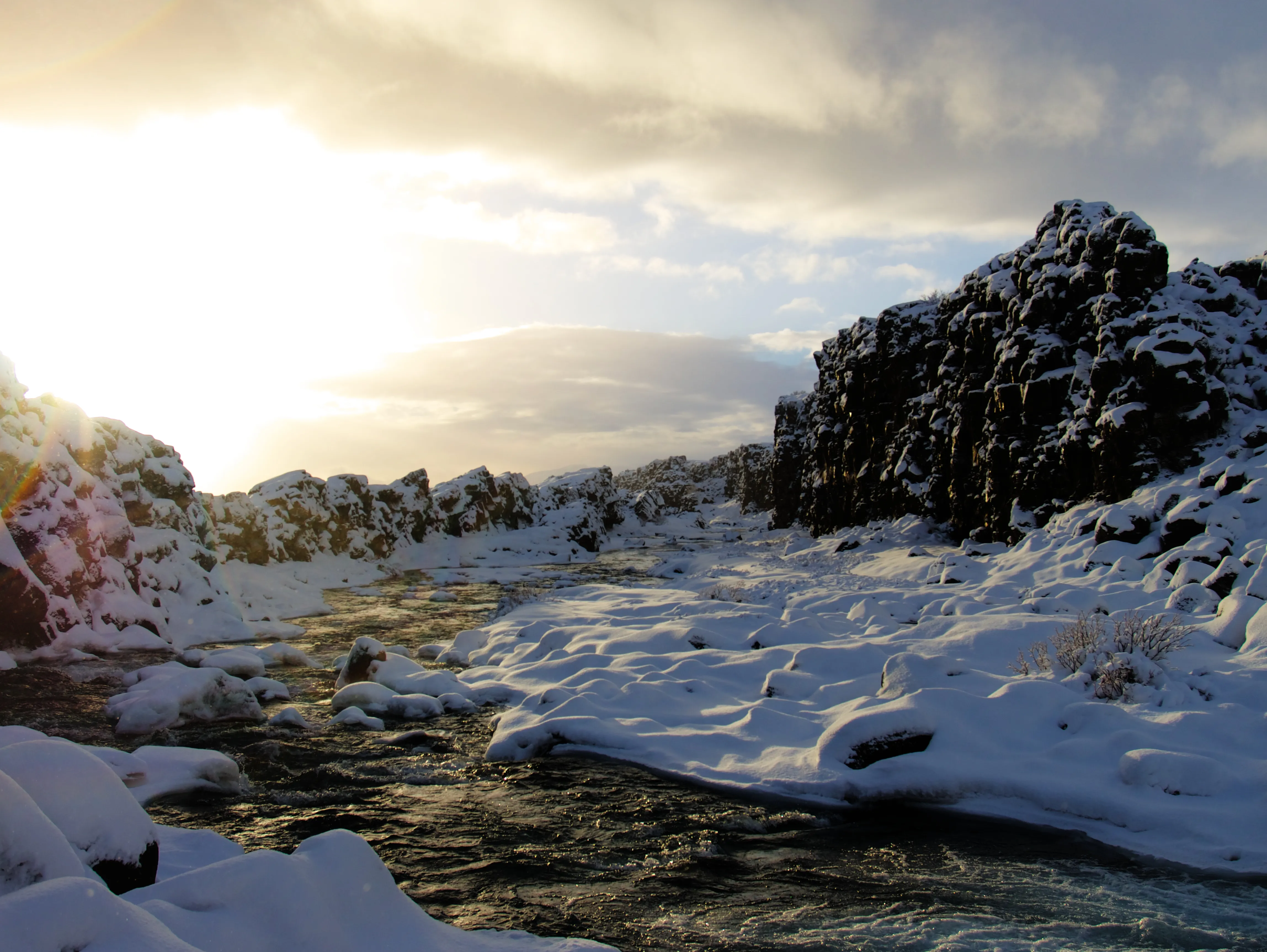 Low Sun, Wind & Snow Cover